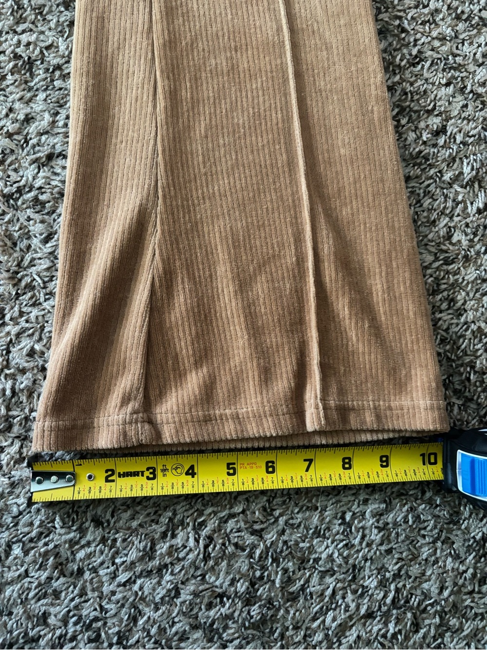 Y2K Camel Ribbed Velour Wide Leg Lounge Pants| Boho Lounge Pants| Festival Pants - Picture 6 of 11